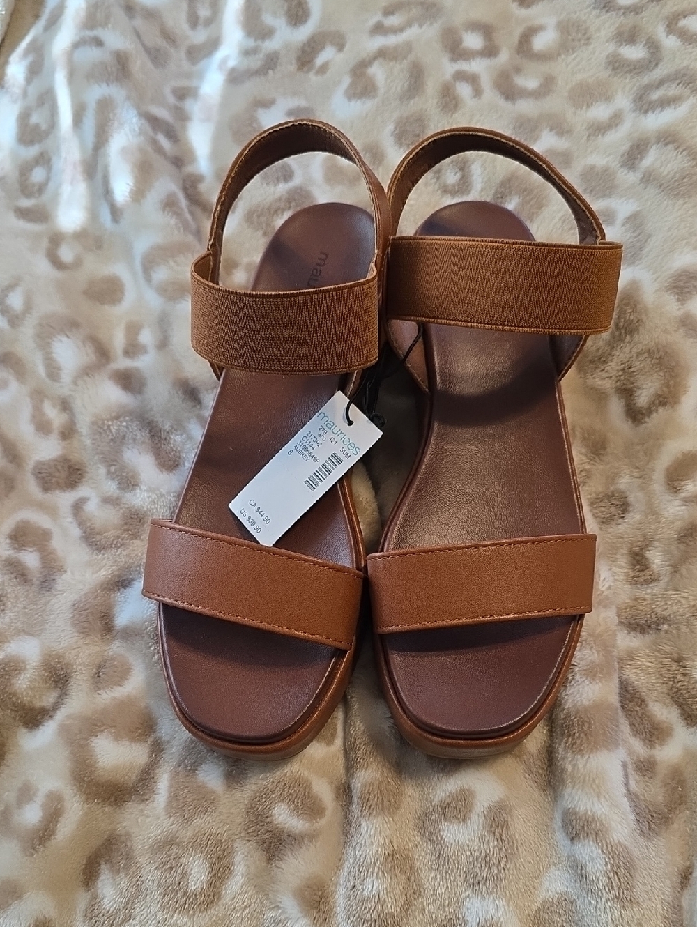 Maurices Brown Strap Comfort Sandals